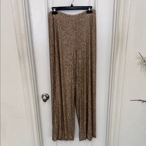 Trina Turk Gold Sequin Pants
